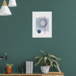 Drijvende Cirkel 5 Abstracte Kunst Poster