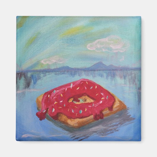 Drijvende Donut Magneet (Voorkant)