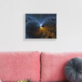 Drijvende gelei - fractale kunst canvas afdruk (Insitu (Woonkamer))