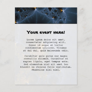 Drijvende gelei - fractale kunst flyer