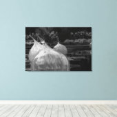 Drijvende glazen bollen canvas afdruk (Insitu (Houten vloer))