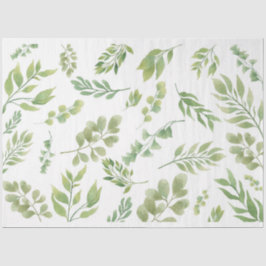 Drijvende groene botanische weefsels tissuepapier