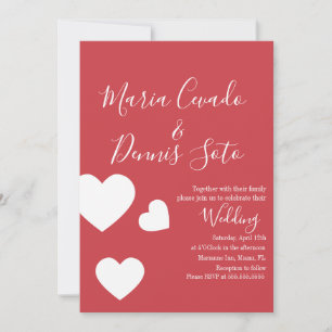 Drijvende Hart Lettering Script Trouw Bold Kleur Kaart
