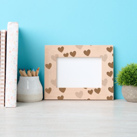 drijvende harten gegraveerde lijstjes (Voorkant)