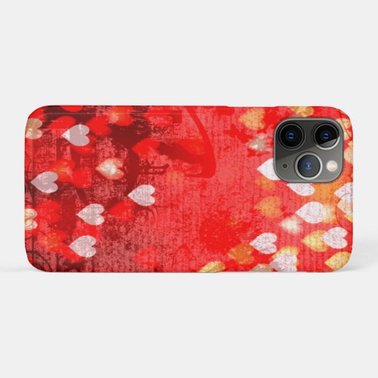 Drijvende harten in Whispery Atmosphere Case-Mate iPhone Case (Achterkant (horizontaal))