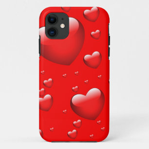 Drijvende harten patroon iPhone 11 hoesje