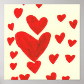 drijvende harten poster (Voorkant)