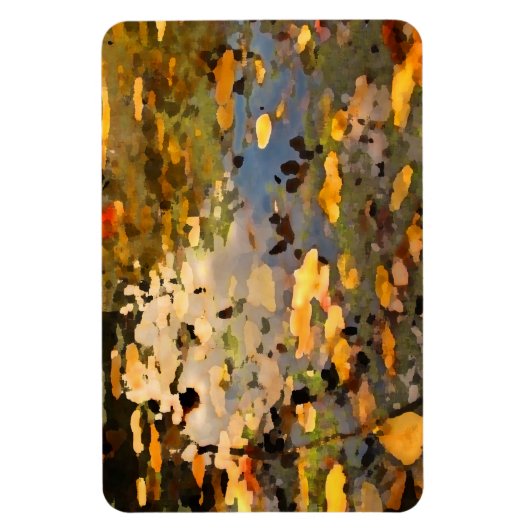 Drijvende herfst Abstract Magneet (Verticaal)
