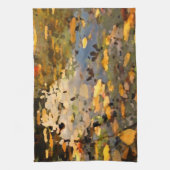 Drijvende herfst Abstract Theedoek (Verticaal)