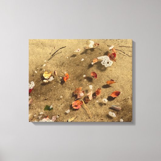 Drijvende herfst canvas afdruk (Voorkant)