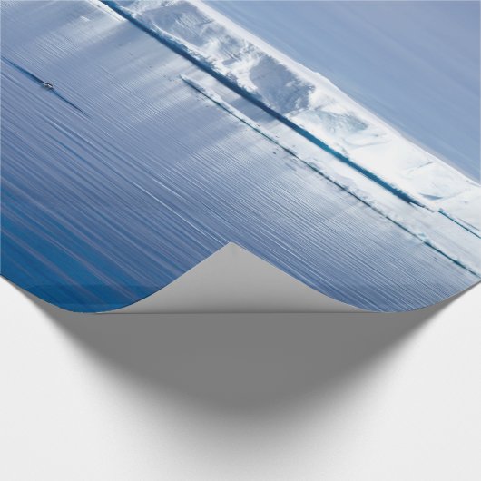 Drijvende ijsberg cadeaupapier (Hoek)