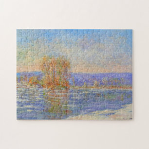 Drijvende ijskap in Bennecourt Monet Fine Art Legpuzzel