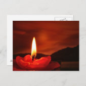 Drijvende kaars briefkaart (Voorkant / Achterkant)