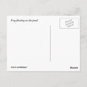 Drijvende kikker briefkaart (Achterkant)