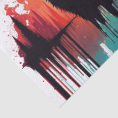 Drijvende kleuren van de Wind Howling Wolf-loskopp Tissuepapier (Detail)