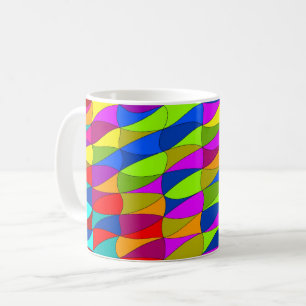 Drijvende kracht verwarde patroonkoffie-mok koffiemok