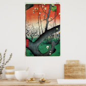 Drijvende krottenboom, Hiroshige Poster (Keuken)
