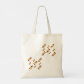 Drijvende Lantaarn Gloeiend Patroon Gezellige Aest Tote Bag (Achterkant)