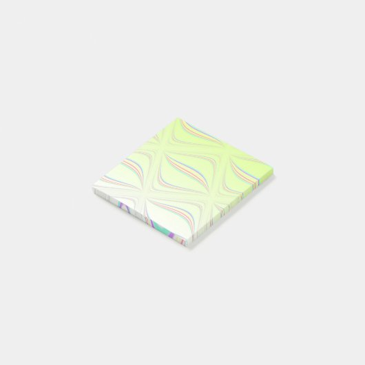 Drijvende Lemon Wave-ontwerp Post-it® Notes (Schuin)