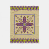 Drijvende lente van het eierlintje van het Leven Fleece Deken (Voorkant)