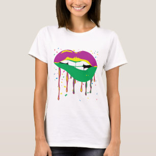 Drijvende Lips Mardi Gras T-shirt