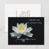 Drijvende Lotus Flower Invitation Kaart (Voorkant / Achterkant)