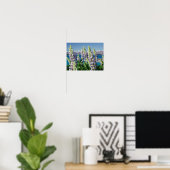 Drijvende Lupine Nieuw-Zeeland Poster (Thuiskantoor)