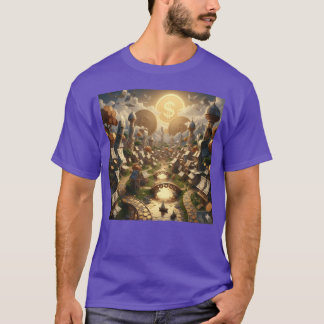 Drijvende Munt Stad van Geluk vriend T-shirt