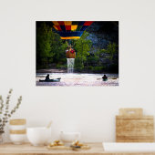 Drijvende natte luchtballonnen poster (Keuken)