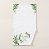 Drijvende olijfboomtakken bad handdoek (Handdoek)