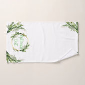 Drijvende olijfboomtakken bad handdoek (Handdoek)