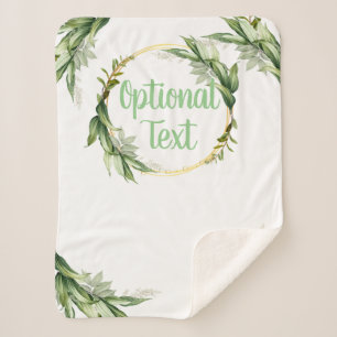 Drijvende olijfboomtakken sherpa deken