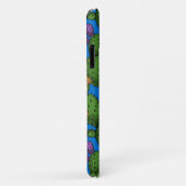 Drijvende opuntia op blauw Case-Mate iPhone case (Achterkant/rechts)