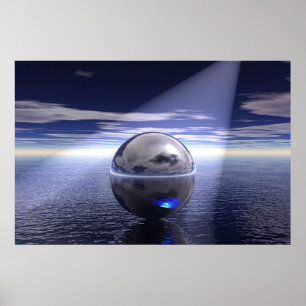 Drijvende Orb Poster