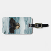 Drijvende otter bagagelabel (Voorkant horizontaal)