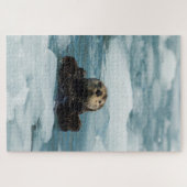 Drijvende otter legpuzzel (Horizontaal)