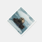 Drijvende otter servet (Hoek)