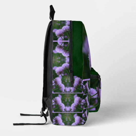 Drijvende Paarse Schellion Onion, gepersonaliseerd Bedrukte Rugzak (Links)