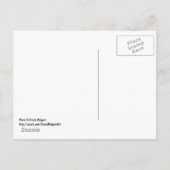 drijvende paraplu's briefkaart (Achterkant)