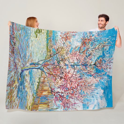 Drijvende Perzikboom, Van Gogh Fleece Deken (In situ)