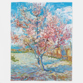 Drijvende Perzikboom, Van Gogh Fleece Deken (Voorkant)