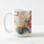 drijvende pioen koffiemok (Links)