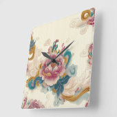 drijvende pioen vierkante klok (Hoek)