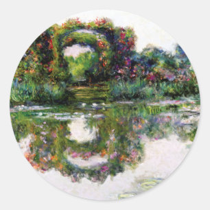 Drijvende pleinen van Claude Monet Ronde Sticker