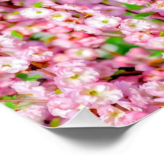 Drijvende pruimen perfect poster (Hoek)