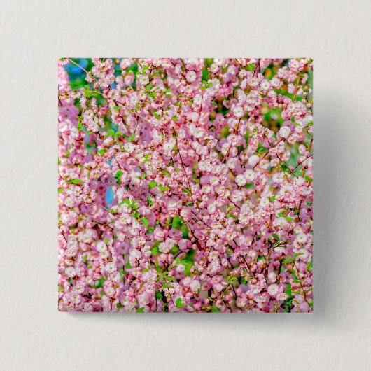 Drijvende pruimen vierkante button 5,1 cm (Voorkant)