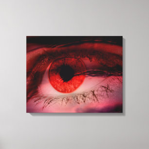 Drijvende Red Eye Art Wall Canvas Afdruk