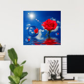 Drijvende reflecties over de liefde poster (Thuiskantoor)