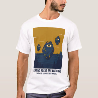 Drijvende rotsen kijken toe t-shirt