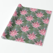 Drijvende roze romeliad Gift Wrap Cadeaupapier (Uitgerold)